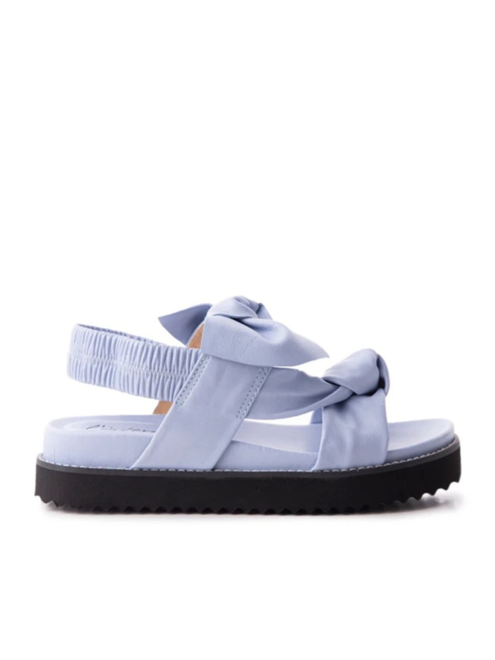 NEW L’ Intervalle Atlantis Light Blue Leather Bow and Knot Sandals Size 38/ US 7